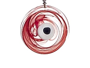 Sıvama Nazar Boncuğu - Kucuk - 10cm - Kırmızı